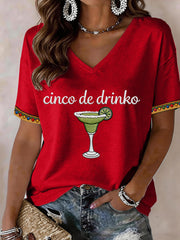 Women's Cinco de Mayo V-Neck T-Shirt
