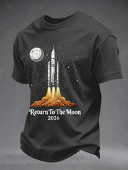 Men's Return To The Moon 2026 Casual Tee