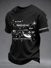 Men's 2026 Artemis II Mission Print Casual Tee