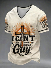 Men's 'I can't but I know a guy' V-neck T-shirts