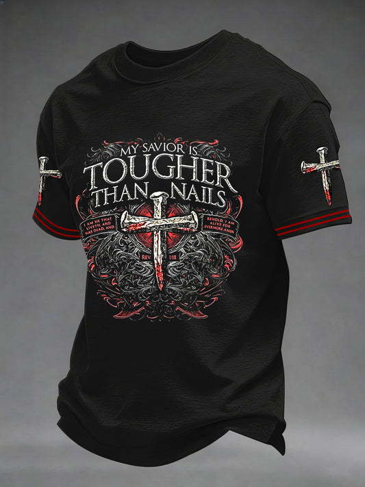 Men's Christian Cross Print Tee