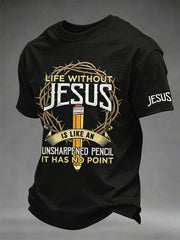 Men's Christian Cross Print Tee