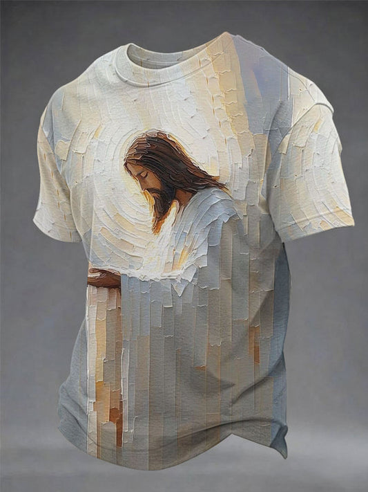Men's Faith Print Casual T-Shirt