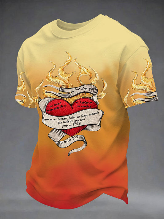 Men's Faith Print Casual T-Shirt