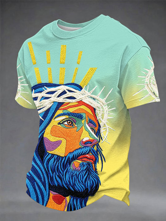 Men's Faith Print Casual T-Shirt