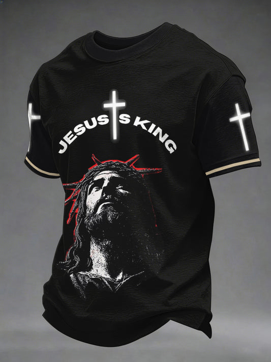 Men's Jesus Is King Print Tee