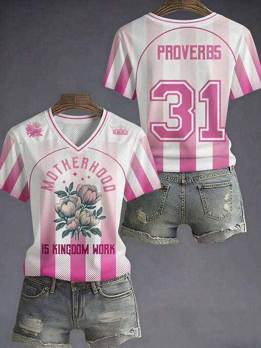 Women's Motherhood Is Kingdom Work Christian Mom Gift T-shirt