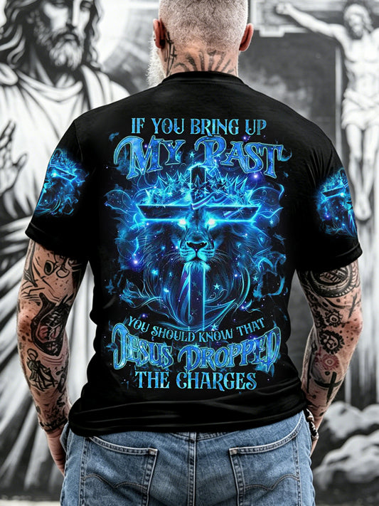 Men's Christian Jesus Print Casual Tee