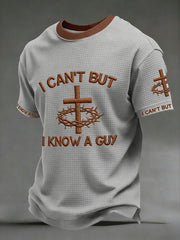 Men's 'I can't but I know a guy' waffle T-shirts