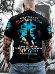 Men's Way Maker Print Casual Tee