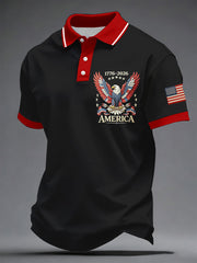 Men's USA 1776-2026 Printed Casual Top
