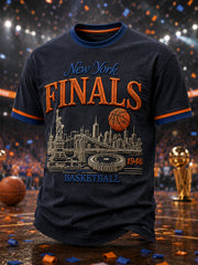 Men's Classic Basketball Fan Graphic Short Sleeve T-shirt