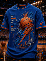 Men's Gift For Basketball Fans Print Casual Short Sleeve T-shirt