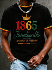 Men's Juneteenth Print Casual Tee