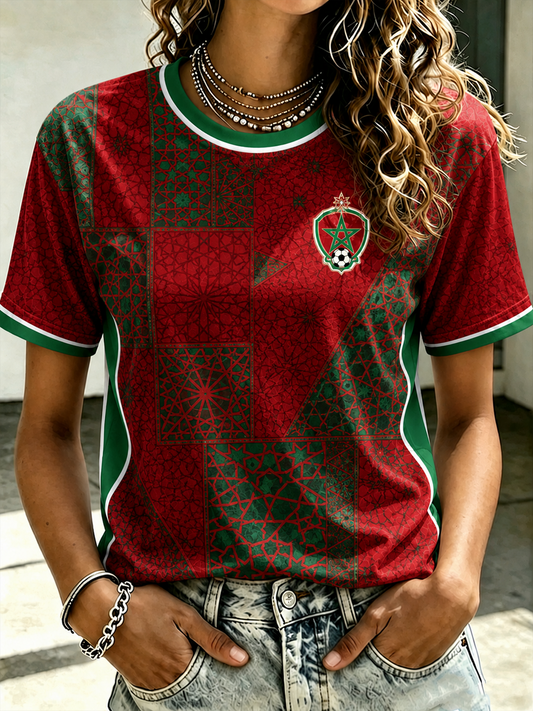 Women's MOROCCO Printed short-sleeved T-shirt