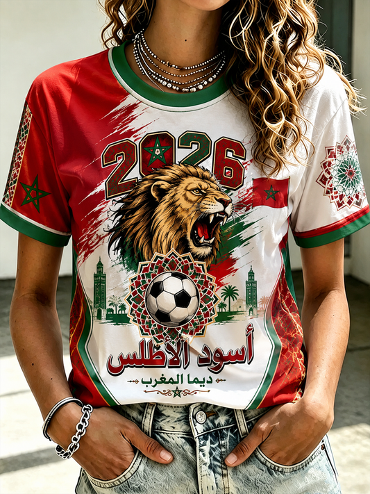 Women's MOROCCO Printed short-sleeved T-shirt