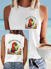 Women's Jimmy Buffet style having a good lime Vests