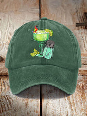 Unisex  It's 5 O'clock Somewhere Parrot Print Hat