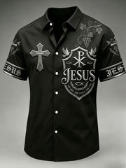 Men's The Way The Truth And The Life Printed Casual Shirt