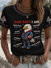 Women's Christian God Says Short Sleeve T-shirt