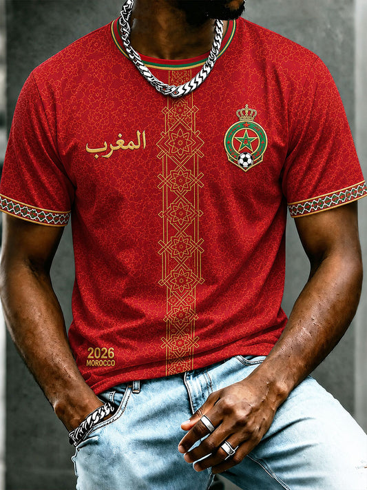Men's 2026 Morocco Football Unisex T-Shirts