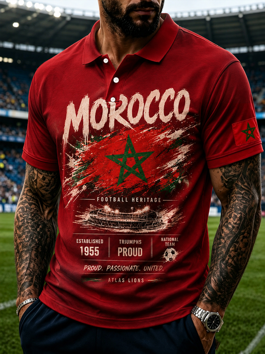 Men's MOROCCO Printed polo shirt
