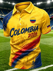 Men's Colombian football casual unisex T-shirt
