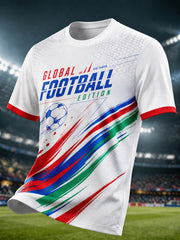 Men's 2026 Football Lover Graphic Commemorative T-Shirt