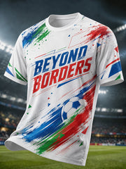 Men's 2026 Football Lover Graphic Commemorative T-Shirt