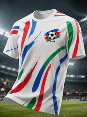 Men's 2026 Football Lover Graphic Commemorative T-Shirt