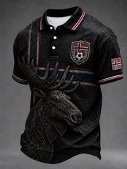 Men's Heia Norge Football Fan Graphic Shirt