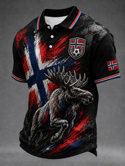 Men's Heia Norge Football Fan Graphic Shirt