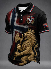 Men's Heia Norge Football Fan Graphic Shirt