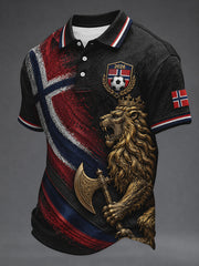 Men's Heia Norge Football Fan Graphic Shirt