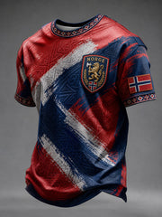 Men's Heia Norge Football Fan Graphic T-shirt