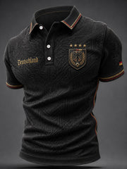 Men's Deutschland Football Fan Print Casual Top