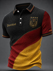 Men's Deutschland Football Fan Print Casual Top