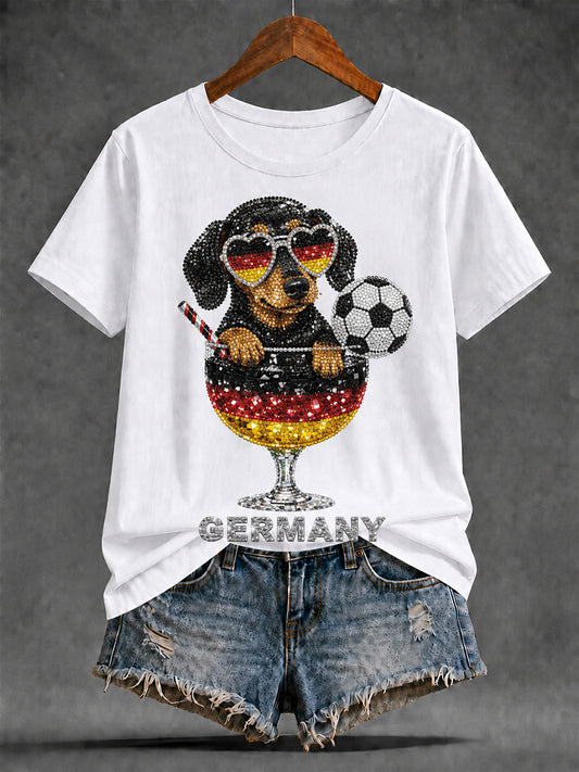 Women's Germany Art Print short-sleeved T-shirt