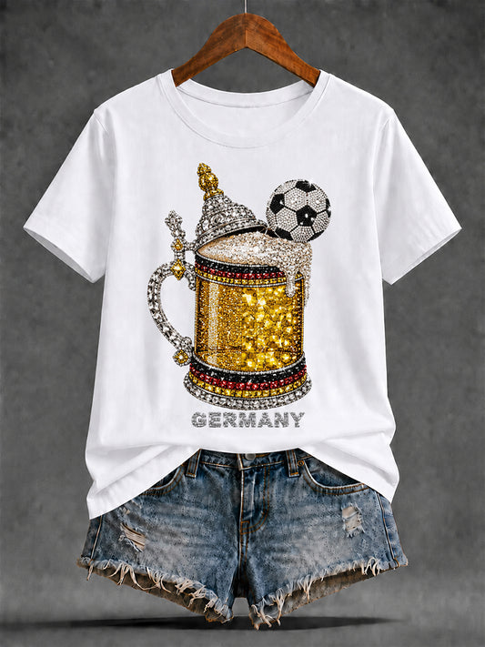 Women's Germany Art Print short-sleeved T-shirt