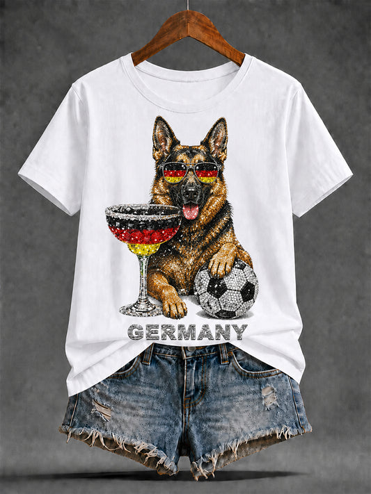Women's Germany Art Print short-sleeved T-shirt