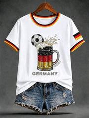 Women's Germany Art Print short-sleeved T-shirt