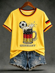 Women's Germany Art Print short-sleeved T-shirt
