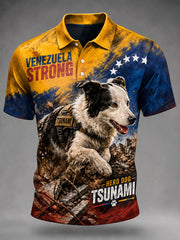 Men's Venezuela Hero Dog Tsunami Patriotic Dog Lover Shirt