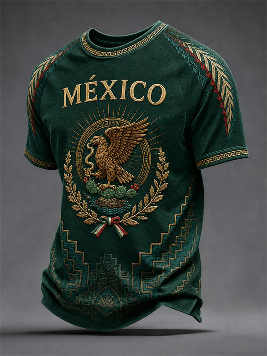 Men's Mexican Pride Print Casual Tee