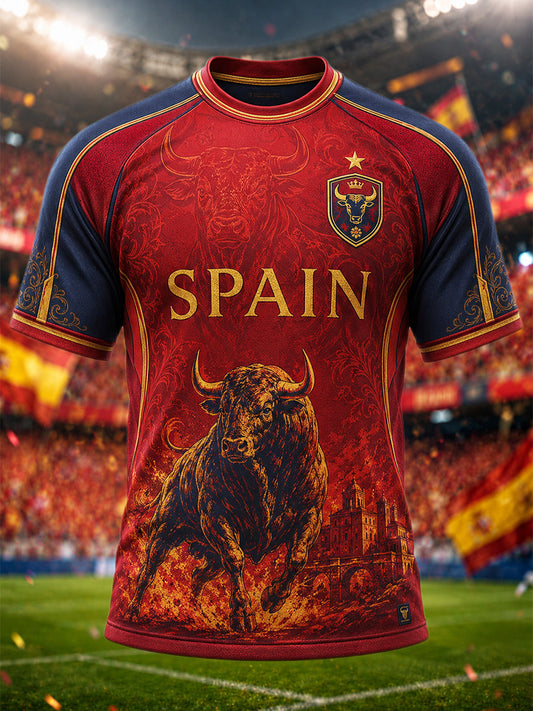 Men's Gift For Football Fans Print Casual Tee
