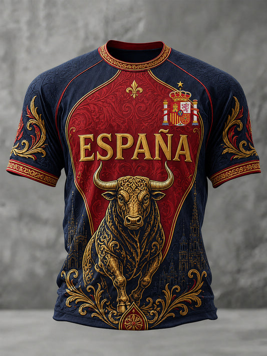 Men's Gift For Football Fans Print Casual Tee