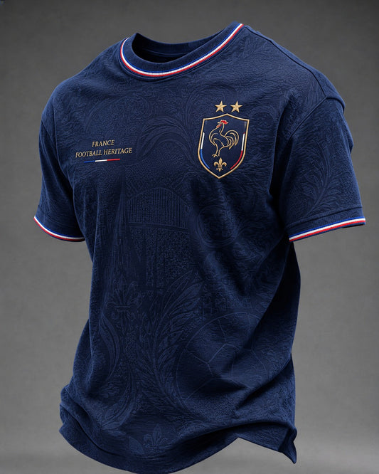 Men's France Football Printed T-shirt