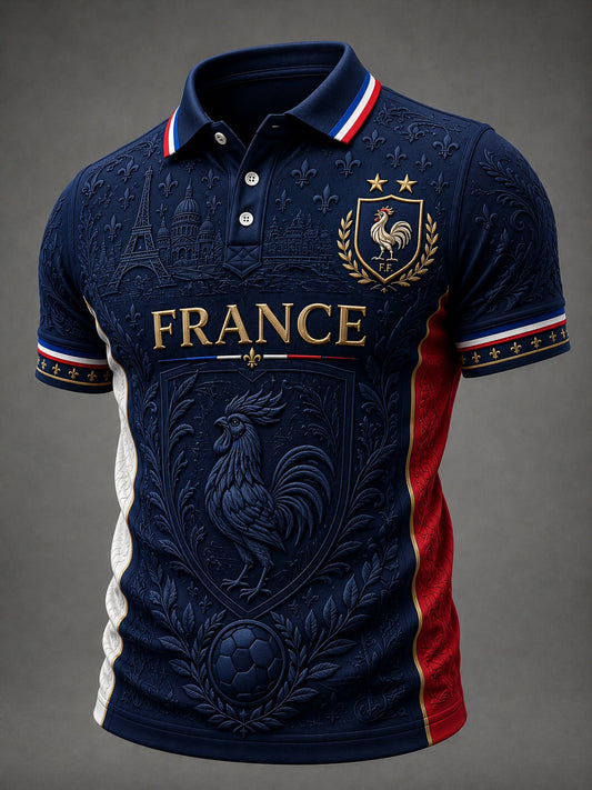 Men's France Football Printed Shirt