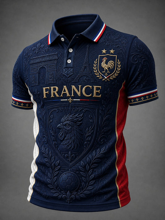 Men's France Football Printed Shirt