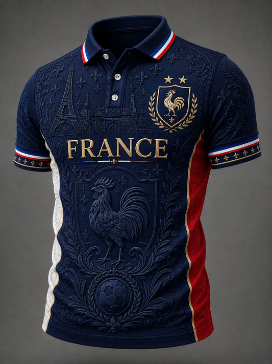 Men's France Football Printed Shirt